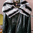 Кожанное пальто с мехом шиншиллы (фото #5)