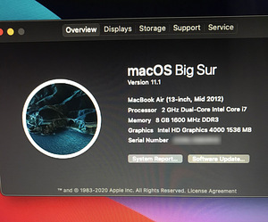 MacBook Air 13" - i7 / 8GB Ram / 256 GB SSD - Battery :27 (2 foto / 3)