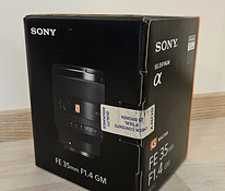 Sony FE 35mm F1.4 GM objektiiv UUS!