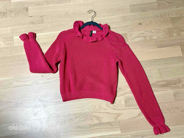 Новый свитер H&M с рюшами, размер S (фото #1)