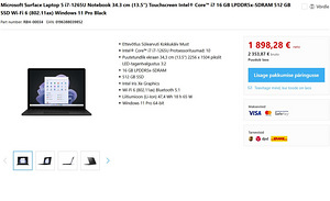 Võimas Microsoft Surface Laptop 5 i7/16GB, uueväärne (9 foto / 10)