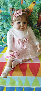 Kogutav reborn nukk Ot Monika Peter Leicht 80 cm (6 foto / 9)