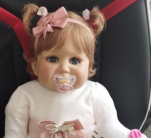 Kogutav reborn nukk Ot Monika Peter Leicht 80 cm (9 foto / 9)