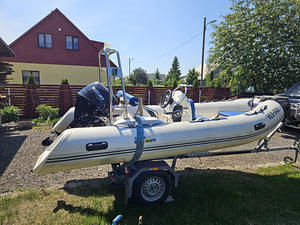 Моторная лодка Aquaparx RIB 430 + Suzuki 30hp + Respo treile
