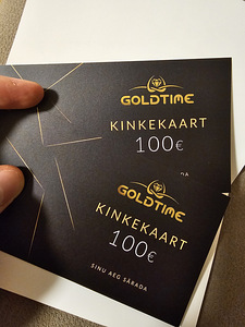 Подарочные карты goldTime (2×100 евро) (1 фото из 1)