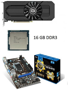 1060 6gb Gainward + Intel Xeon E3 1270 v3 + 16gb ddr3 + 500w (1 foto / 1)