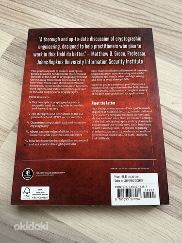 Serious Cryptography: A Practical Introduction to Modern... (foto #2)