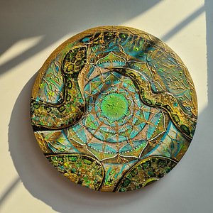 Uus hind! Käsitöö mandala maal 30 cm (8 foto / 8)