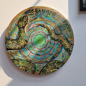 Uus hind! Käsitöö mandala maal 30 cm (1 foto / 8)