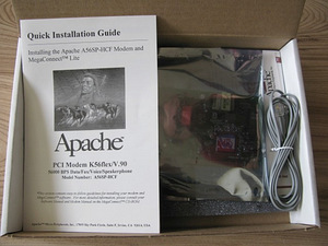 APACHE V.90 56K (A56SP-HCF) DUAL STANDARD FAX MODEM (2 foto / 2)