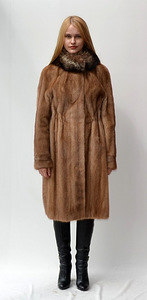 Saga Mink Scandinavian Solid Mink Fur Coat (1 foto / 3)