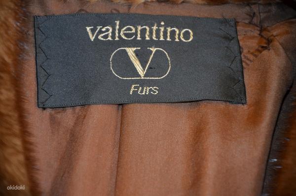 Шикарная шуба от дизайнера Valentino, норковая шуба (фото #6)
