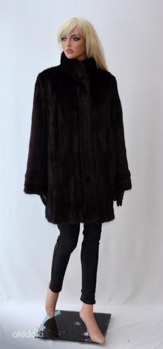 Saga Mink Scandinavian Solid Mink Fur Coat (foto #1)