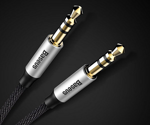 Baseus Original Juhe, kaabel Audio-jack 3.5mm (AUX) 0.5m (1 foto / 3)