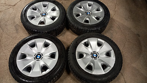 BMW 16" plekkveljed+rehvid+ilukilbid (1 foto / 3)