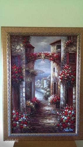 Картина " Итальянская улица в цветах" (фото #1)