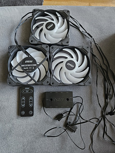 MAX F12A-3H 120mm ARGB Case Fan 3pack BLACK (1 foto / 2)