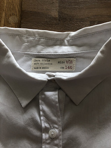 Valge pluus Zara s.140 hind 7.- (2 foto / 2)