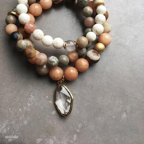 Kомплект браслетов из натуральных камней (фото #2)