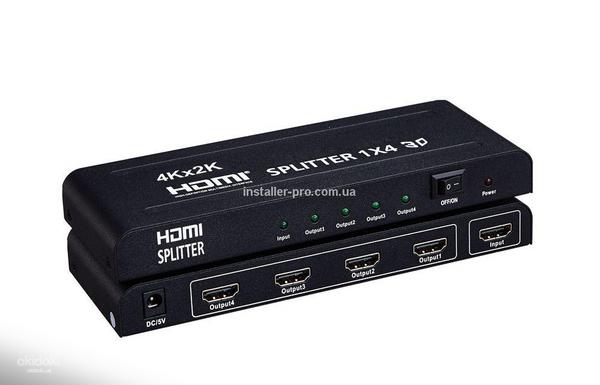 Разветвлитель HDMI 1 на 4 (фото #1)