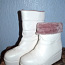 Белые сапоги, размер 38, новые кожзаменитель утепленные (фото #1)