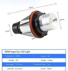 BMW white angel eye 12V (3 foto / 3)
