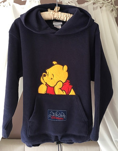 Флисовый темно-синий свитер Pooh