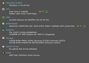 I5-14600K, 32GB DDR5, RX 7800XT 16GB, SSD 1.5TB (8 фото из 8)