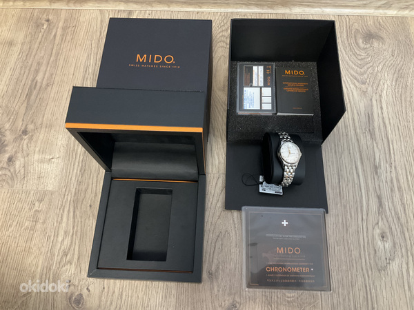 Mido Belluna Automatic White with daimonds,UUS!!
