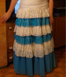 Красивая кружевная юбка - Hовая