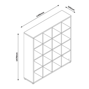 Ikea kallax-i moodi riiul (4 foto / 4)