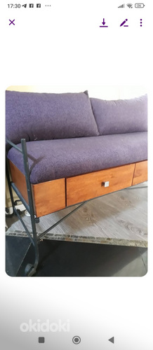 Käsitööna valmistatud diivan