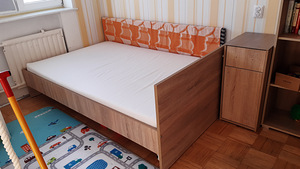 Voodi 120×200 cm pluss madrats 12 sm. Hind kokkuleppel. (5 foto / 5)