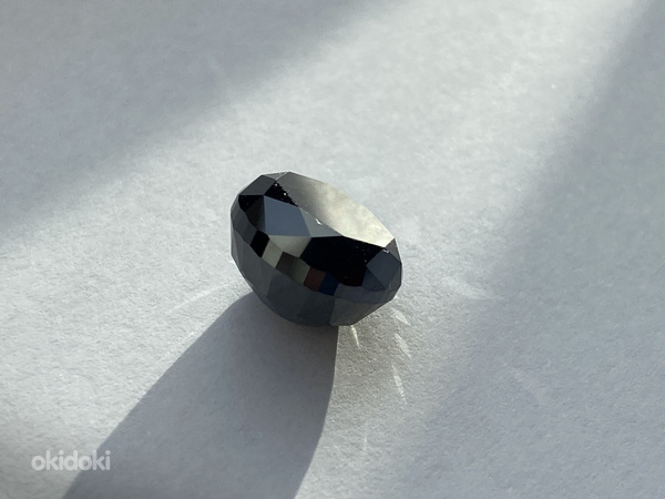 Черный бриллиант 6,23 карата 100% правильный (фото #3)
