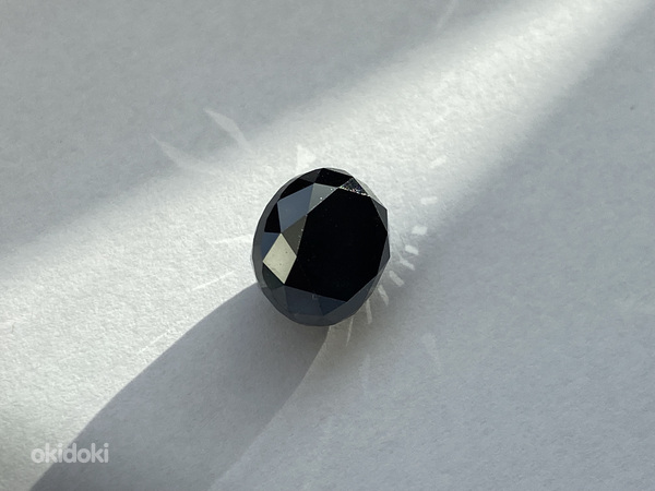 Черный бриллиант 6,23 карата 100% правильный (фото #4)