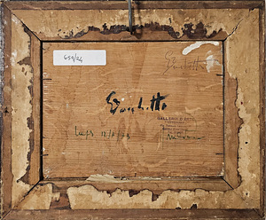 Õlimaal signeeritud G. Bocchetti (1888-1990) Itaalia (7 foto / 8)