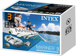 Täispuhutav 3-vooditega Intex Mariner 3 paadi SET (7 foto / 10)