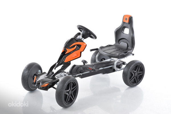Велокарт (Веломобиль) Go-Kart 1504 чёрный (от 5-12 лет)
