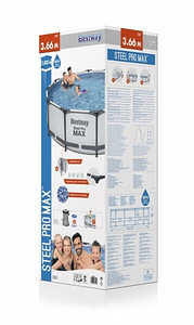 Karkassbassein Bestway 56418 Steel Pro Max Set 366x100 cm (10 foto / 10)
