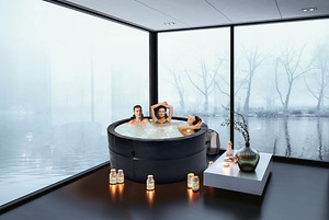 Karkassiga mullivann Avenli Spa Osaka Black Leather, 4-6 (2 foto / 10)