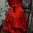 Вечернее коктейльное красное платье с открытыми плечами. (фото #4)