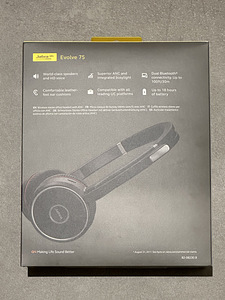 Jabra GN EVOLVE 75 bluetooth kõrvaklapid (UUS!) (2 foto / 2)