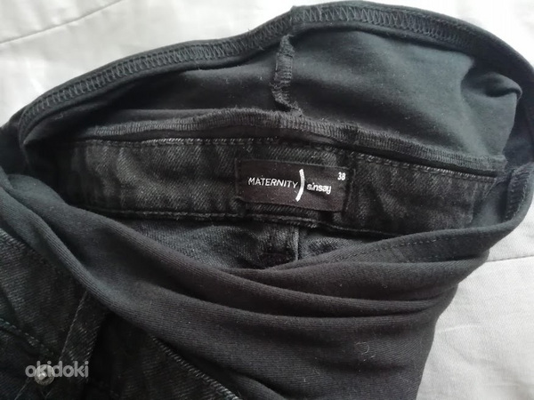 Sinsay sirge lõikaga mustad teksad rasedatele (foto #2)