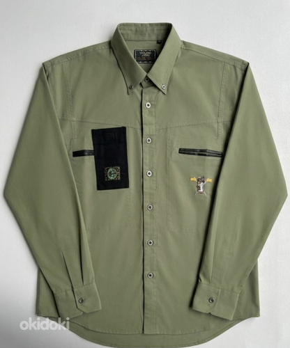 Safaarisärk khaki, beez, sinine meeste M-XL