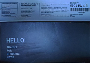 Havit KB478L Mechanical keyboard! New! (5 foto / 5)