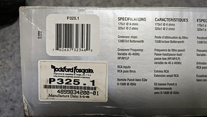 Subwoofer Rockford Fosgate PL1-110 Punch 10" + Võimendi. (7 foto / 9)