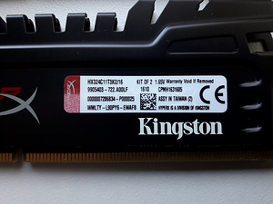 Kingston HyperX Beast DDR3 2400MHZ (2x8 GB) (3 foto / 3)