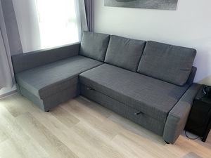 Nurgadiivanvoodi koos pesukastiga, DORMEO TOPPER 5CM (1 foto / 9)