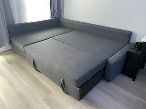 Nurgadiivanvoodi koos pesukastiga, DORMEO TOPPER 5CM (6 foto / 9)