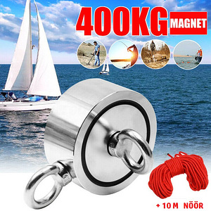 400kg tõmbejõuga kahepoolne otsimismagnet, õngitsemismagnet (1 foto / 9)